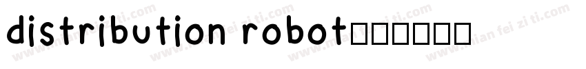 distribution robot字体转换